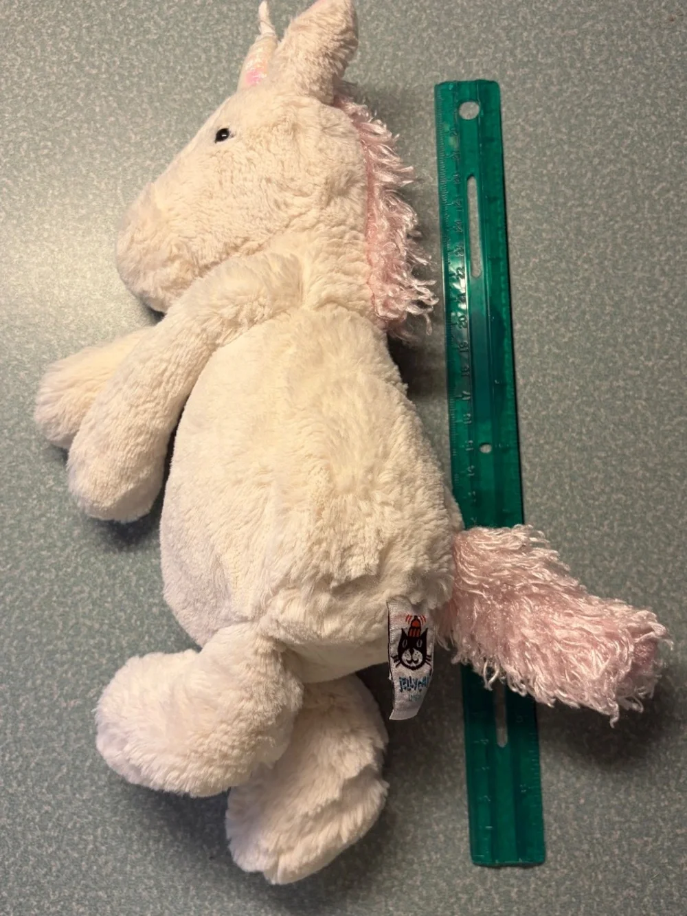 Jellycat medium Bashful Unicorn plush white pink